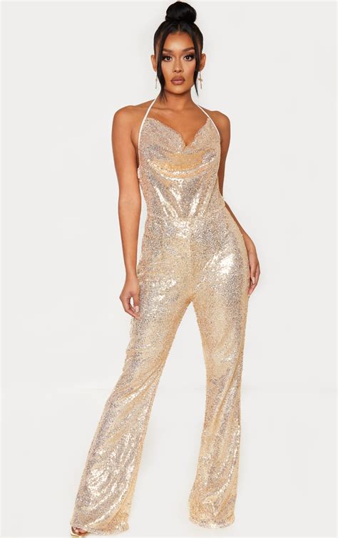 gold jumpsuit amazon